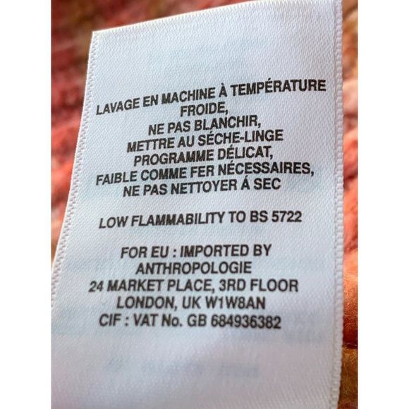 t. la Anthro Drea Raglan Stripe Space Dye Sweater Top Pullover Medium 6345 NWT - Picture 15 of 15